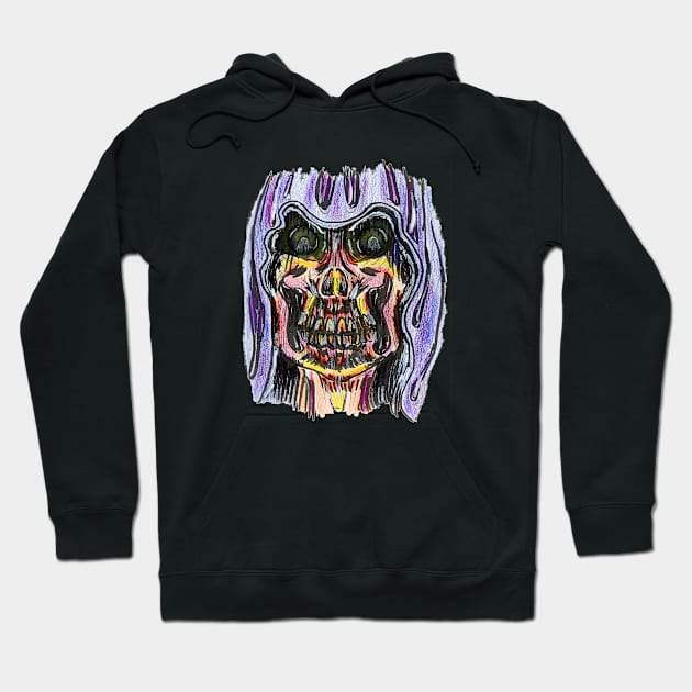 Psychedelic Grinning Grim Reaper #1 Hoodie by KoreDemeter14